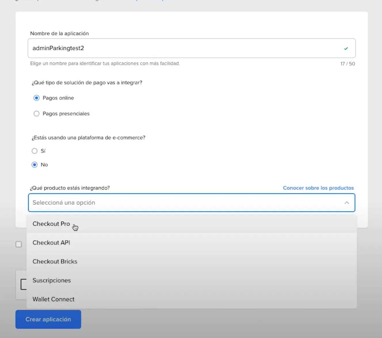 Integración Mercado Pago
